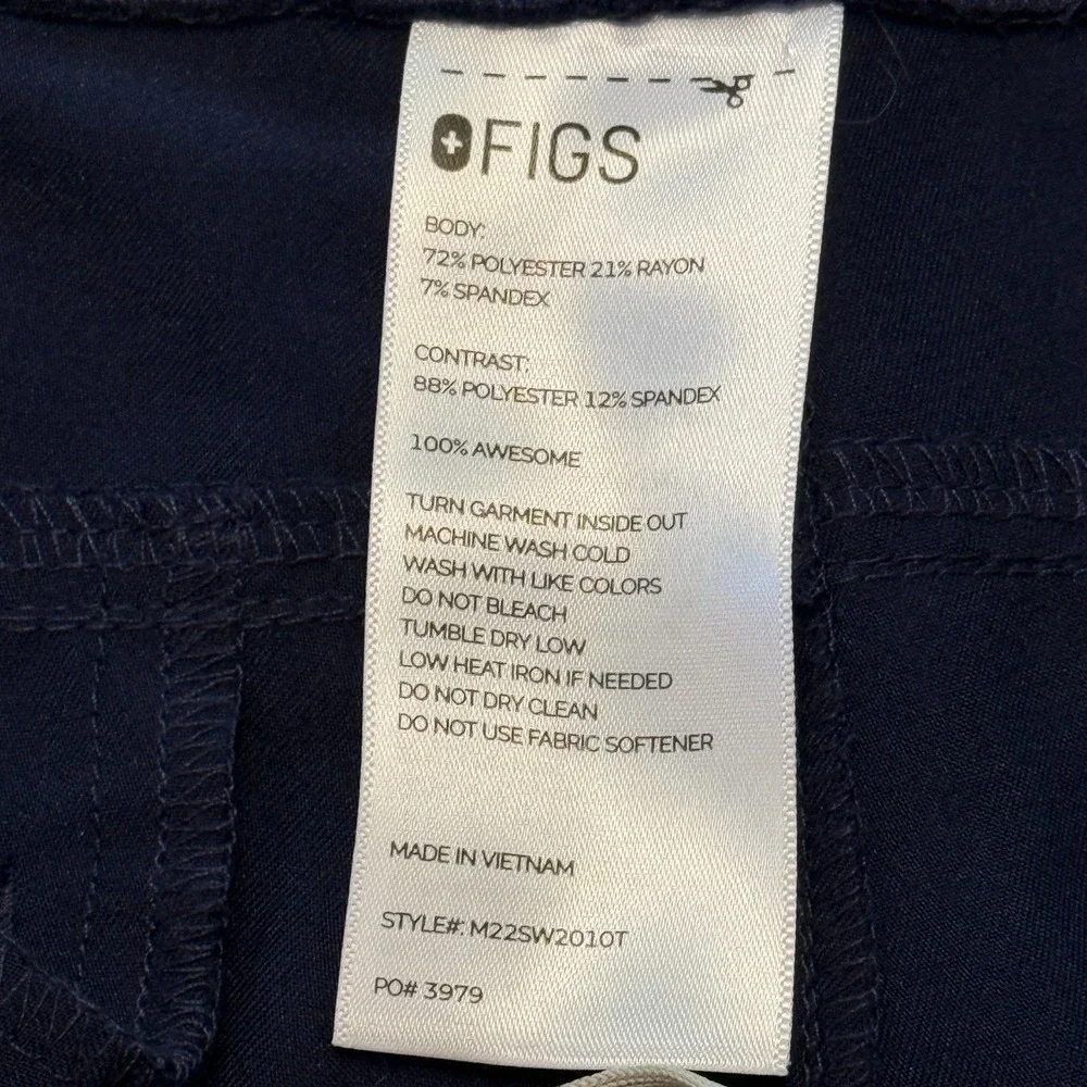 FIGS Axim Cargo Scrub Pants Technical Collection M22SW2010T Navy‎ Blue XXL Tall